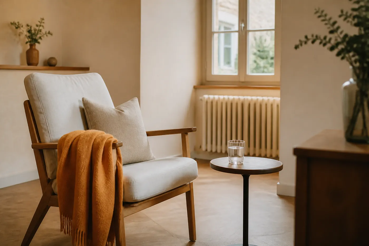 A calm, welcoming space for a one-to-one session