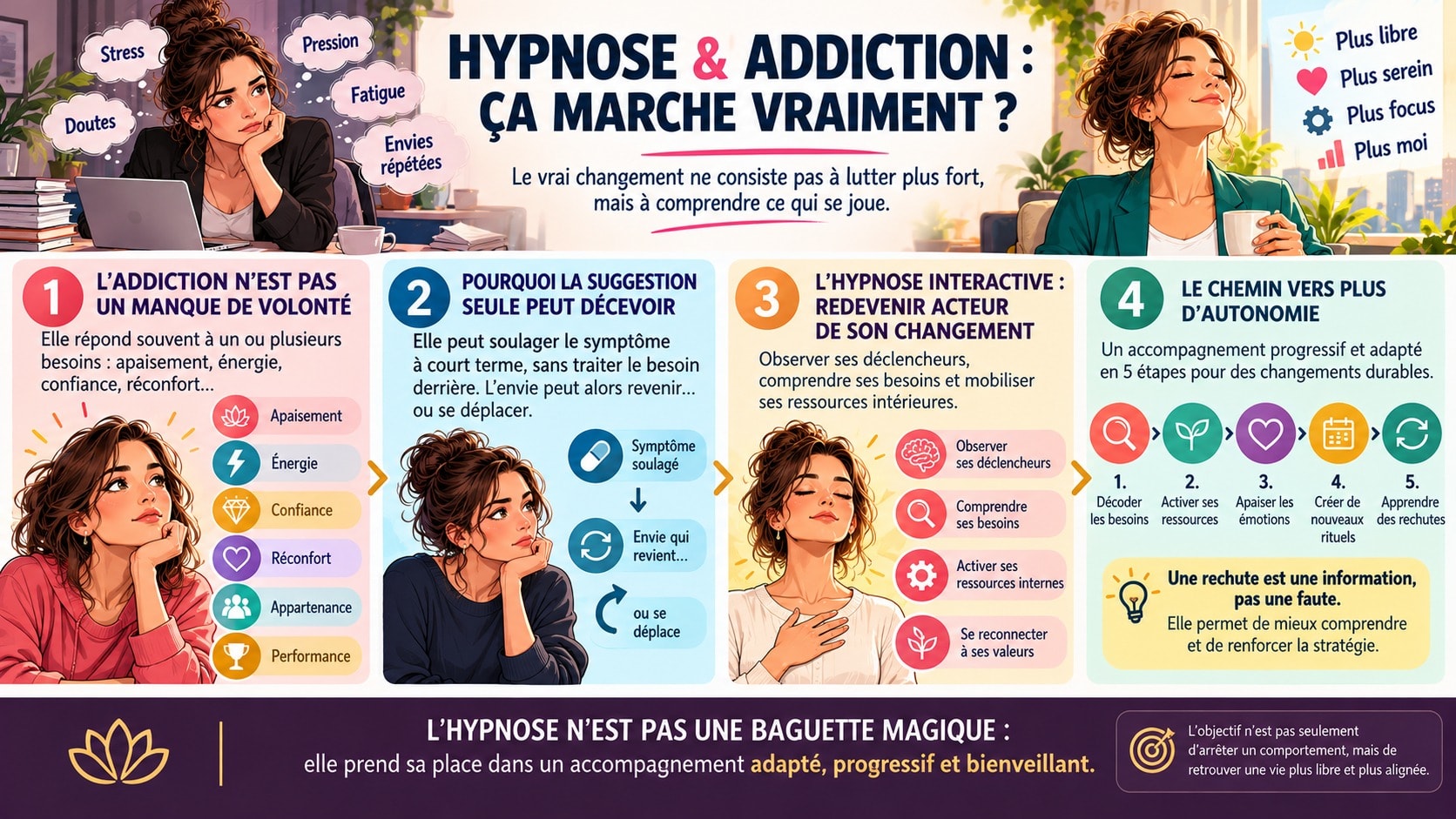 Hypnose addiction : ça marche vraiment ou pas ?